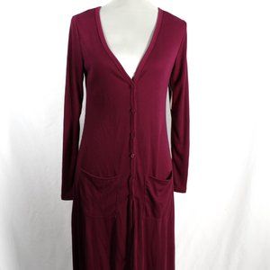 NWT Midi Long Magenta Purple Potion Cardigan Size Medium